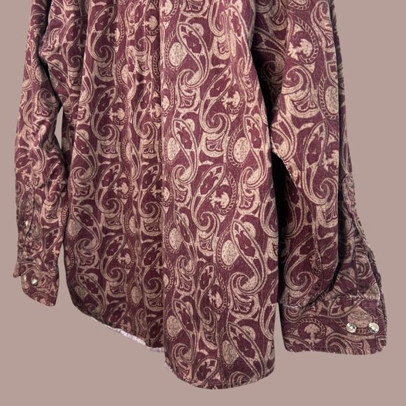 Classic Vintage 90s Trader Bay Paisley Print Button Down - Picture 8 of 8